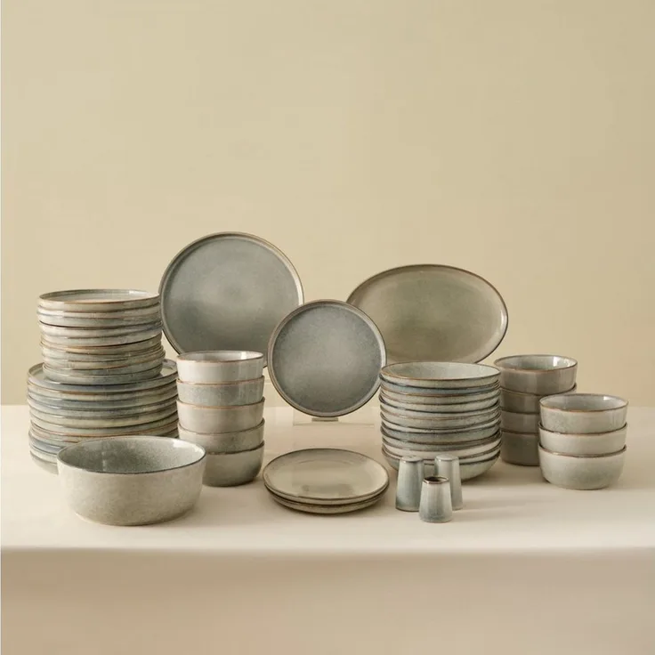 Karaca Geschirr-Set Karaca Earth Collection Skal 55-teiliges Geschirrset für 12 Person