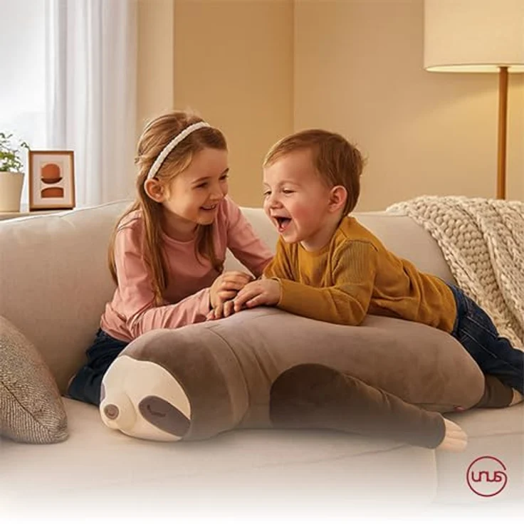 UNUS HOME Aufbewahrungsbox Faultier Kissen (1 St, 50 cm), Lagerungskissen Stillkissen Kissen für Kinder Dekoration extrem weich – Bild 5