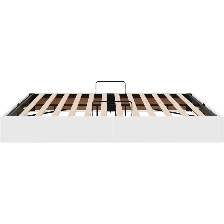 vidaXL Ottoman Bettgestell Reinweiß 160 x 200 cm Kunstleder 3442779 – Bild 8