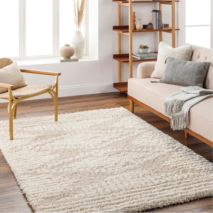 Livabliss Teppich TUZLA, rechteckig, Höhe: 62,53 mm, Moderner Shaggy Teppich mit besonders weichem Hochflor – Bild 1