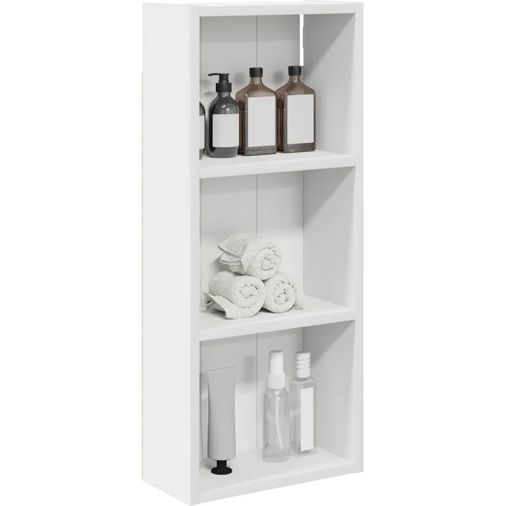 vidaXL Badezimmer-Wandschrank Weiß 30 x 14 x 70 cm Holzwerkstoff 889327 – Bild 3