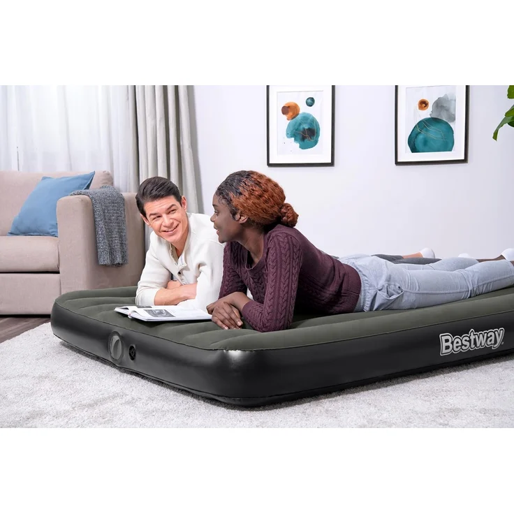 TriTech® Doppelluftbett mit mobiler, akkubetriebener Elektropumpe 203 x 152 x 25 cm – Bild 9