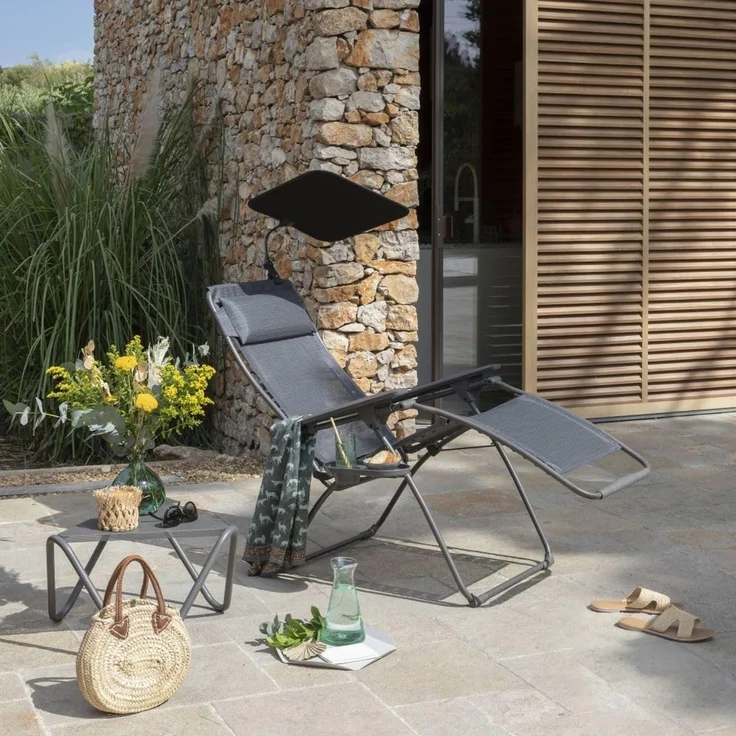 Lafuma Gartenlounge-Sessel Lafuma Sonnendach Universal Sonnenschutz Beschattung Sonnenschirm – Bild 3