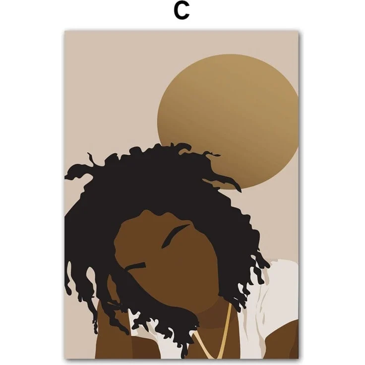 Poster Hip Hop Schmuck Mode | Schwarz Mädchen · Bilder Wohnzimmer | Wandbilder Schlafzimmer | Deko Print ohne Rahmen | Bilder Kunstdruck - A / 60 x 90 cm – Bild 4