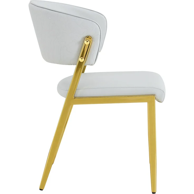 Rayofly-2er-Set Esszimmerstühle, Metallgestell, gepolsterter Sitz & Rückenlehne, stabil,H 78.00cm x T 51.00cm x B 49.00cm,Hellgrau – Bild 9