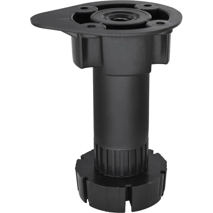 Prima-Online Tischbein Verstellbare Möbelbeine 95-165 mm Möbelfuß Kunststoff stabil schwarz