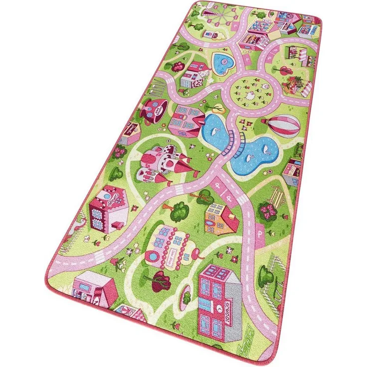 Hanse Home Spielteppich Kinderteppich Sweettown rosa | 102378 160x240 cm
