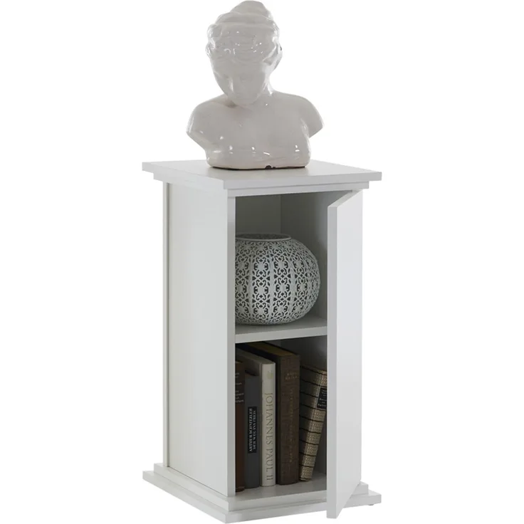 Dekosäule >ESSEX 1< in weiß - 30x57,9x30cm (BxHxT)