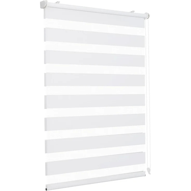 Sekey Doppelrollo Klemmfix ohne Bohren für Fenster, Doppelrollo 105 cm breit, Duo Rollo Jalousie Sonnenschutz, 105x130 cm, Weiß – Bild 1
