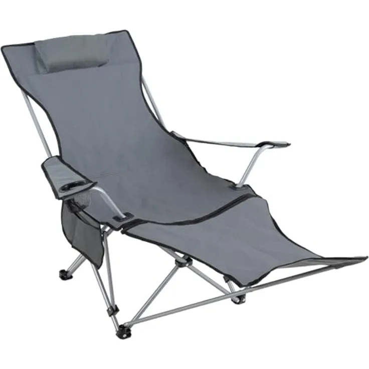 Stagecaptain Campingstuhl CSF-600 MKII Nick Campingsessel mit Fußstütze - Superbequem (1 St), Gartenstuhl faltbar, Anglerstuhl, Faltstuhl, Strandstuhl inkl. Tasche