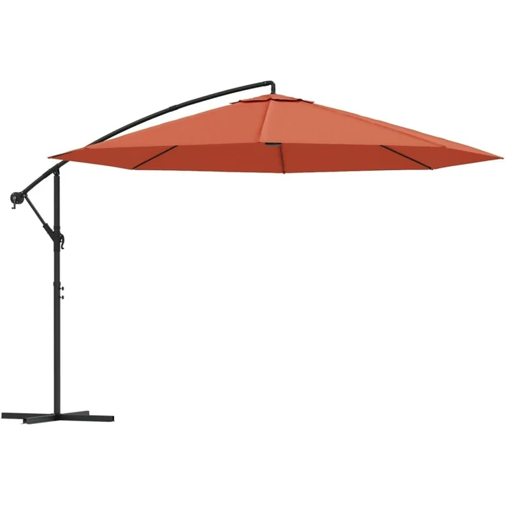 vidaXL Ampelschirm mit Aluminium-Mast 350 cm Terrakotta 44508 – Bild 2