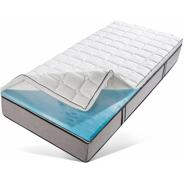 RIBECO, Topper Aaron MAXI, Topper ideal für Boxspringmatratzen, 11 cm hoch, Gelschaum – Bild 4