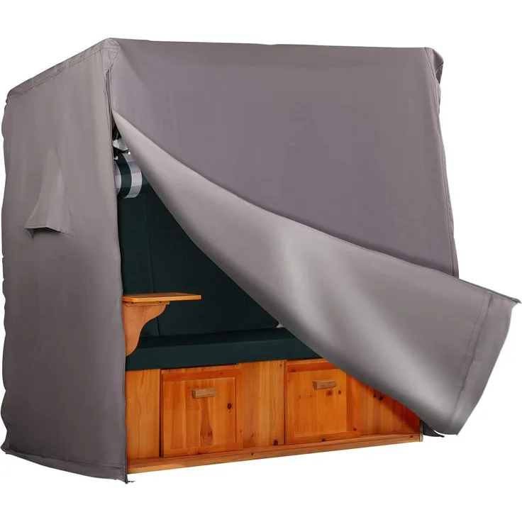 Strandkorb Hanse Premium Schutzhülle grau XL 155 x 150 x 85 cm