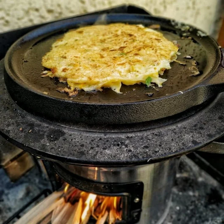 BBQ-Toro Crêpepfanne Gusseisen Crêpespfanne Ø 26 cm, Gusseisen Grillpfanne, Gusseisen – Bild 2