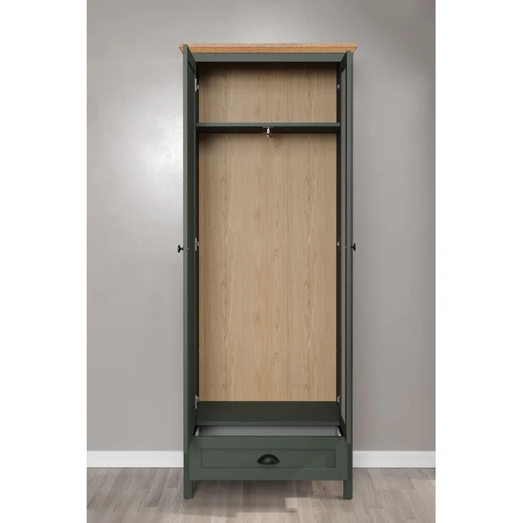 Garderobe Set Stanton in grün und Eiche Landhaus 260 x 198 cm – Bild 11