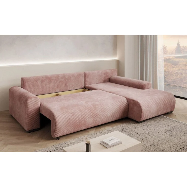 Luxusbetten24 Schlafsofa Designer Sofa Hanna, mit Schlaffunktion und Stauraum – Bild 4
