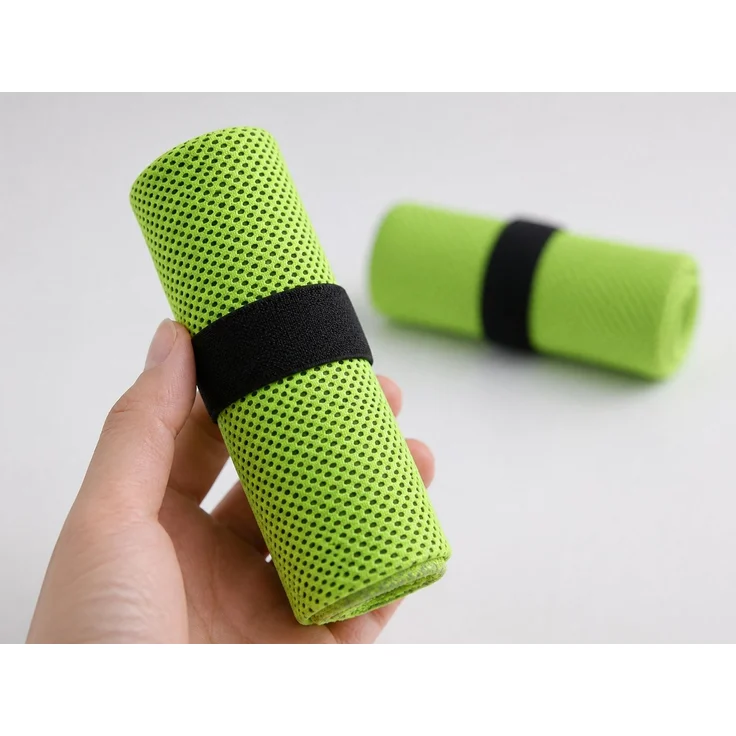 2er Set Kühlende Sporthandtücher schnelltrocknend Grün 100 x 30 cm – Bild 3
