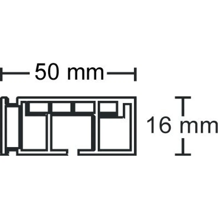 Garduna Gardinenstange Kunststoff Gardinenschiene, 1-/2-/3-läufig, weiß, 1-läufig, gebohrt, Kunststoff – Bild 4
