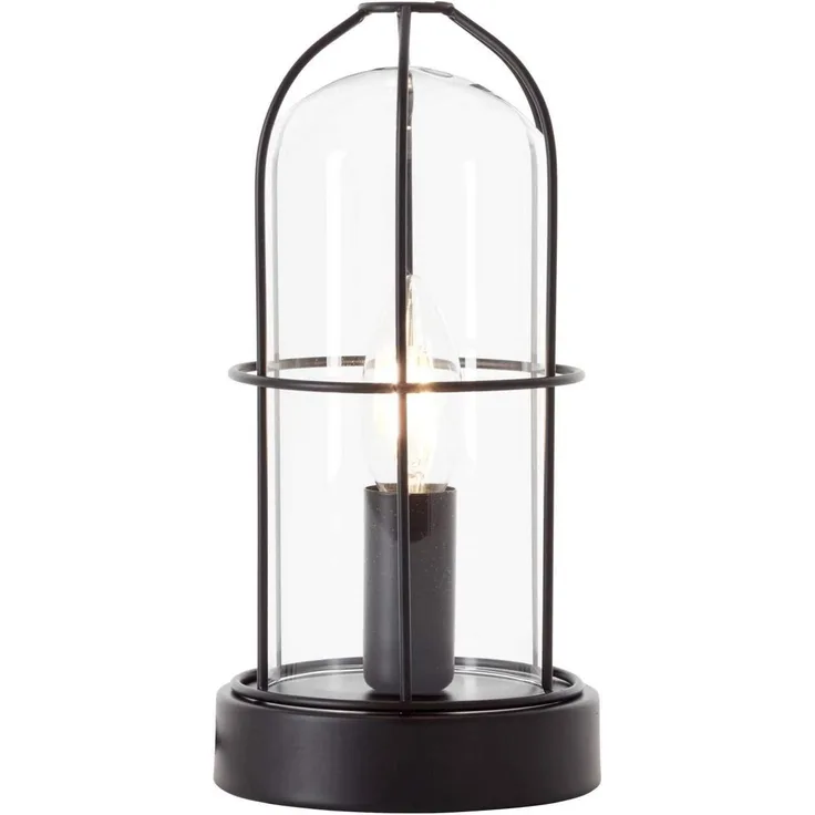 Brilliant Leuchten No. 93686-06 Tischleuchte Storm 1-flammig E14 schwarz 25 cm