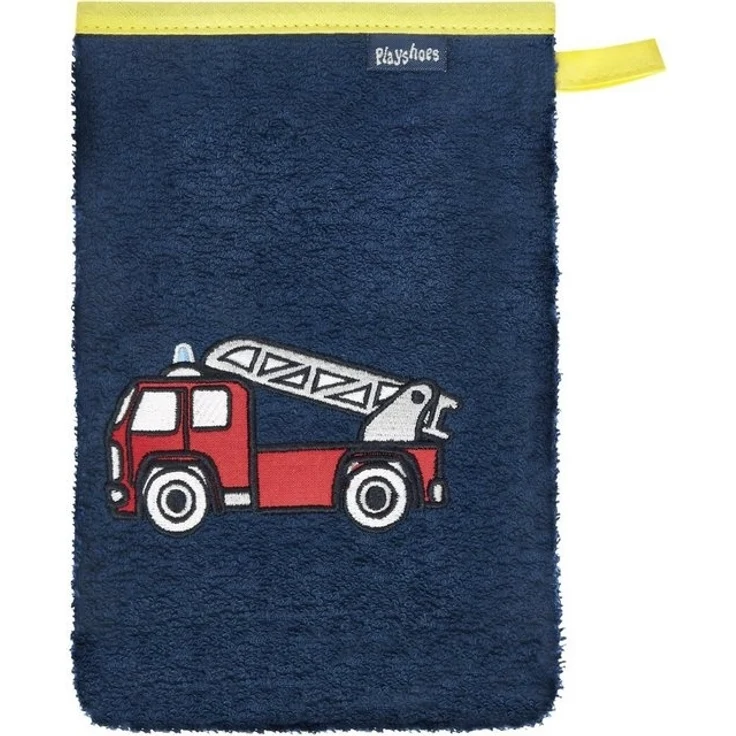 Playshoes Waschhandschuh Frottee-Waschhandschuh Feuerwehr – Bild 3