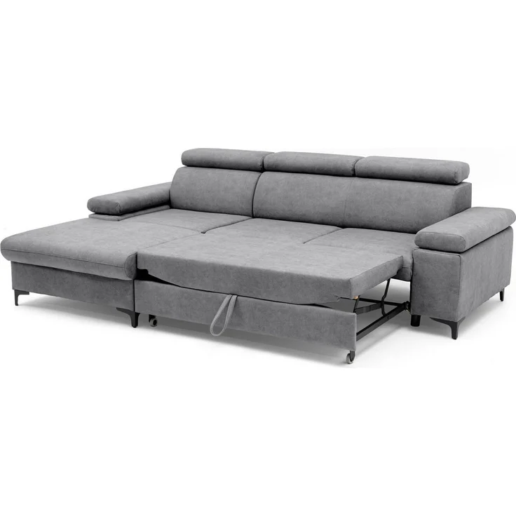 Muffo Ecksofa Ecke mit verstellbaren Kopfteilen MAVIC, Verstellbare Kopfstützen, verstellbare Armlehnen, Einfache Form, Schlaffunktion, Bettzeugbehälter – Bild 3