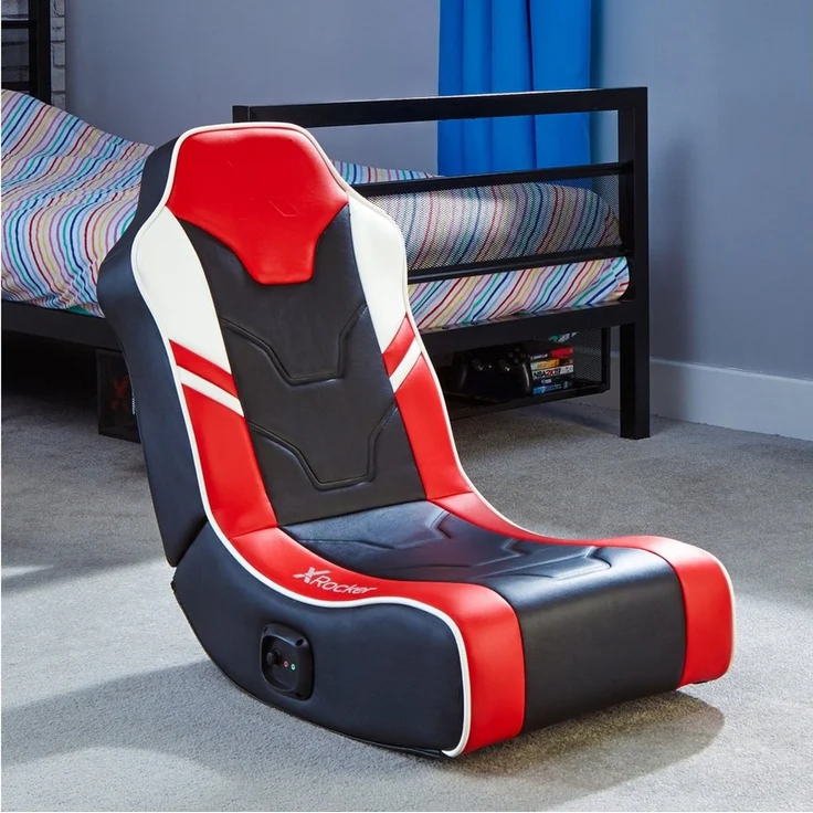 X Rocker Kindersessel Shadow 2.0 Floor Rocker Gaming Sessel mit 2.0 Audiosystem, für Kinder, für Jugendliche, für Teenager – Bild 3