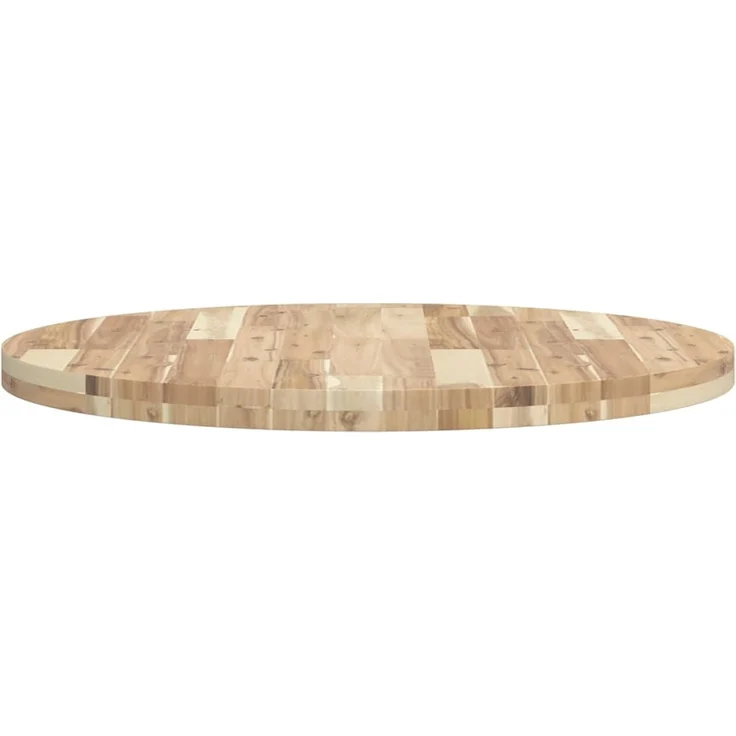 vidaXL Tischplatte Rund Ø80x4 cm Massivholz Akazie 4008692 – Bild 6