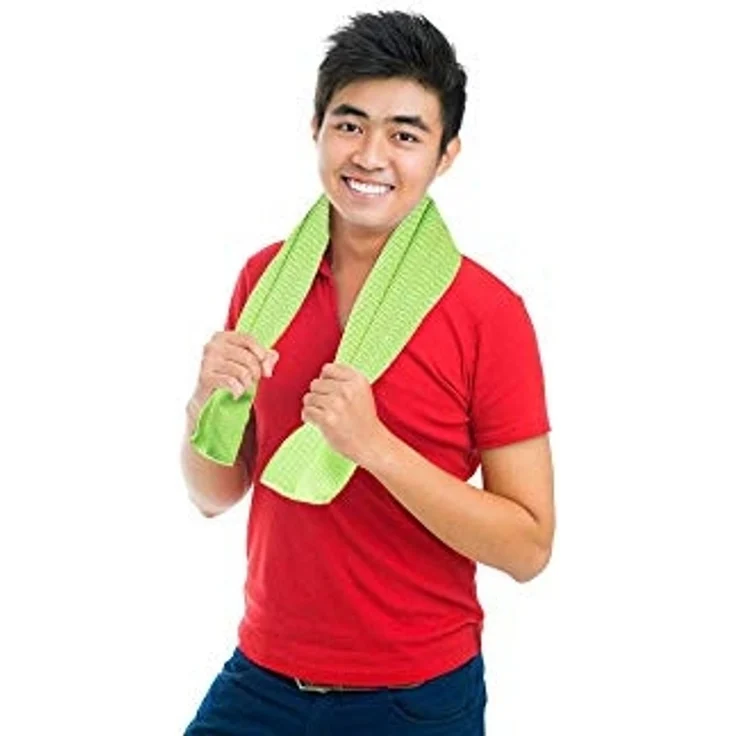 Muxel Sporthandtuch 2 Cool Down Towel Handtuch Kühltuch gegen Schweiß Sporthandtuch Fitnes, Kühlfaser (2-St) – Bild 7