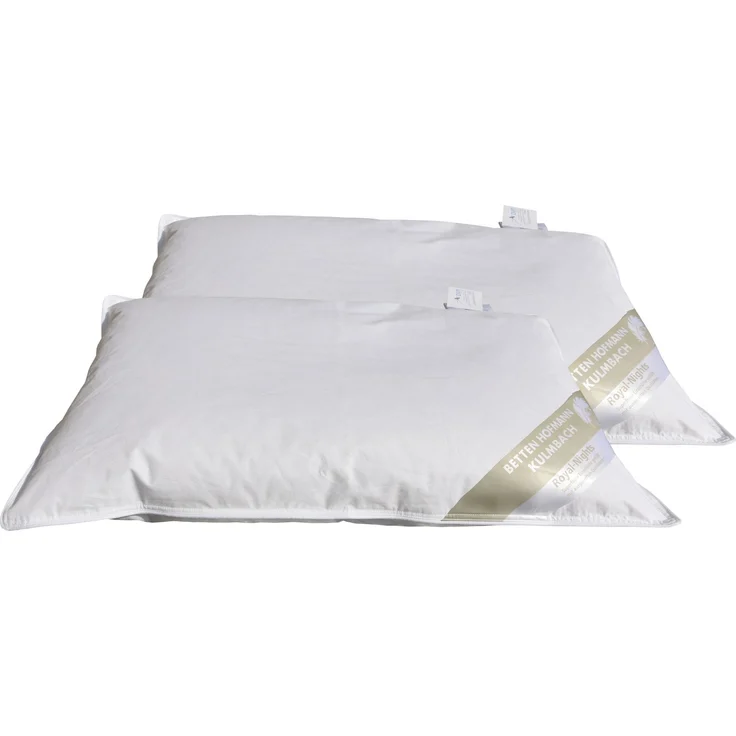 2 Stück Betten Hofmann Kinder Daunenkissen 40x60 cm medium 100 g ungesteppt – Bild 2
