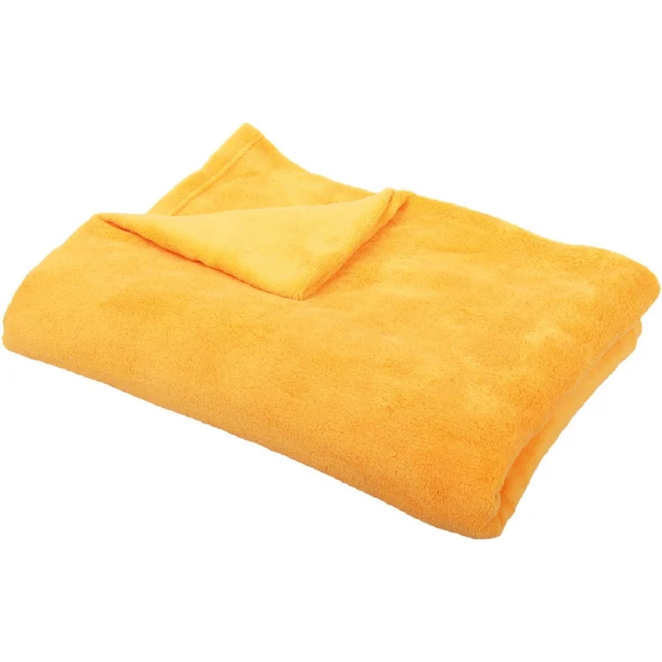 Babydecke Mikrofaser Bestcount 60x80 cm maisgelb - hellorange – Bild 3