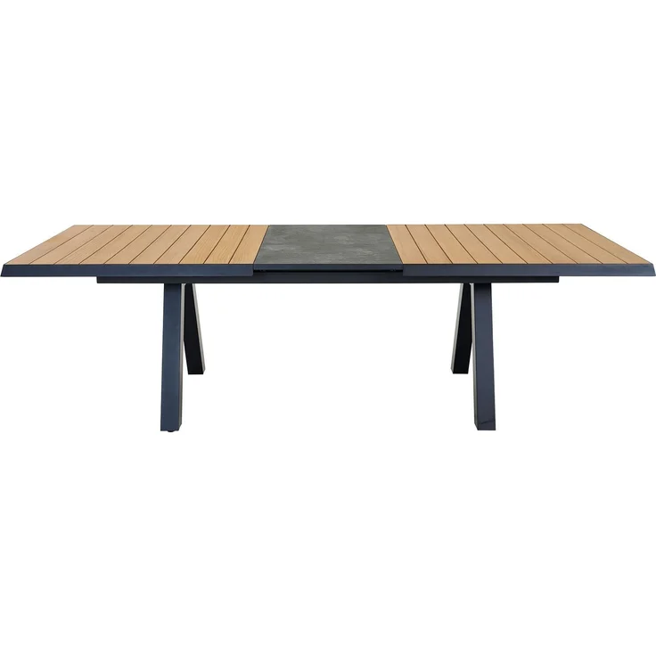 Gartentisch MONDO Latea, Aluminium, Anthrazit, Holzfarben, 205 x 77 x 103 cm – Bild 5