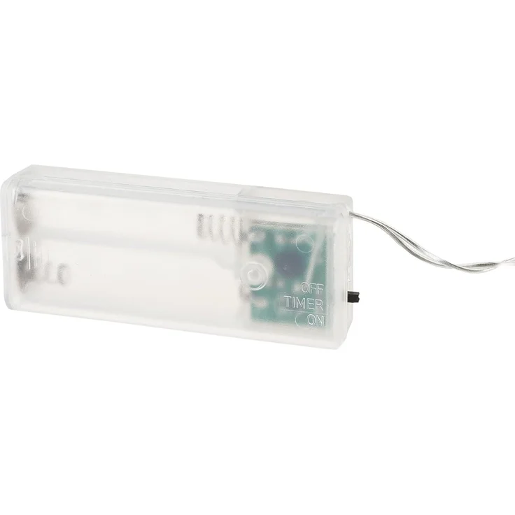Idena LED Lichterkette 10 LED warmweiß 6h Timer 1m Innen – Bild 3