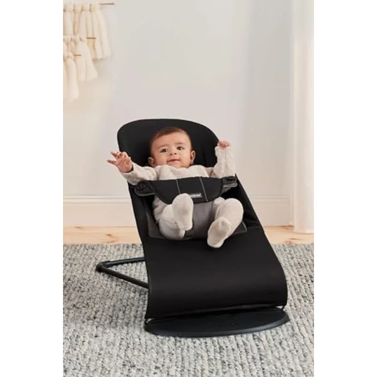 BabyBjörn Bouncer Balance Soft, gewebt, schwarz/dunkelgrau – Bild 2