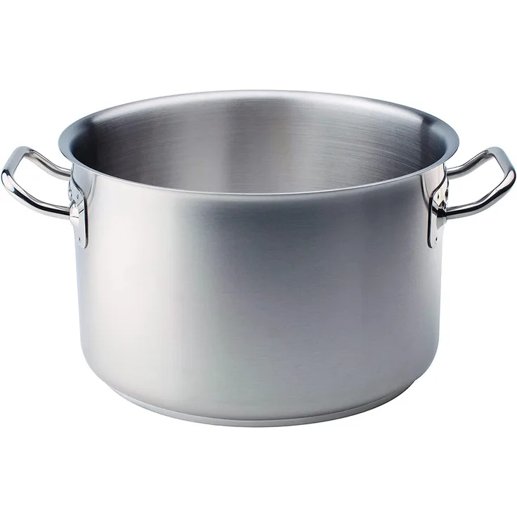 Pentole Agnelli Edelstahl 18-10 Kasserolle mit zwei Griffen 18 cm stahl