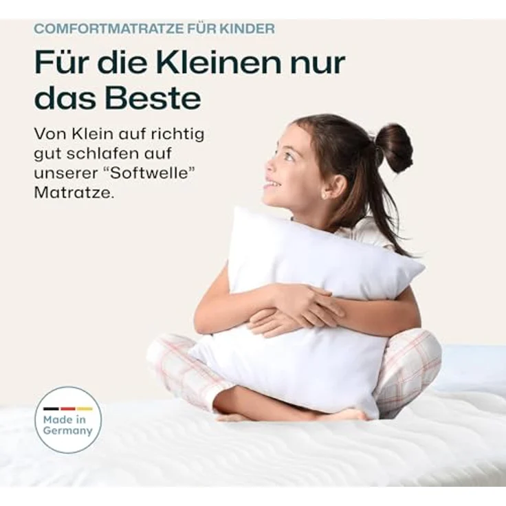 Kaltschaummatratze Kinder- und Jugendmatratze Softwelle Härtegra.., RAVENSBERGER Matratzen, 16 cm hoch, Härtegrad H1/H2 (RG 30) 80x200 cm mit PES Bezug – Bild 3