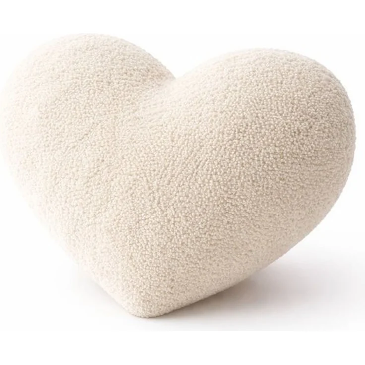 BABEES Dekokissen DEKOKISSEN Boucle Kuschelkissen Herz Wolke GROß 40x25, XXL 60x35 cm, Deko Kissen Geschenk Baby Kinderzimmer Weihnachten Babyshower – Bild 4