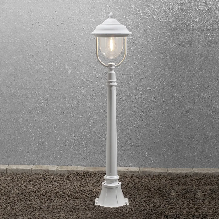 KONSTSMIDE No. 7225-250 Aussenwegeleuchte Parma Alu Weiß Matt H 118 cm – Bild 1