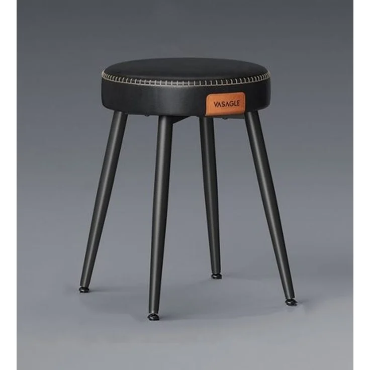 Vasagle Esszimmerstühle (6 St), Sitzhocker, EKHO Series, Kunstleder, 48,2 cm hoch, tintenschwarz – Bild 2