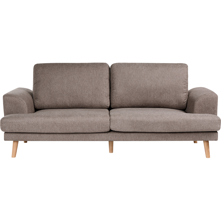 Sofa 3-Sitzer KILDAL Stoff Braun