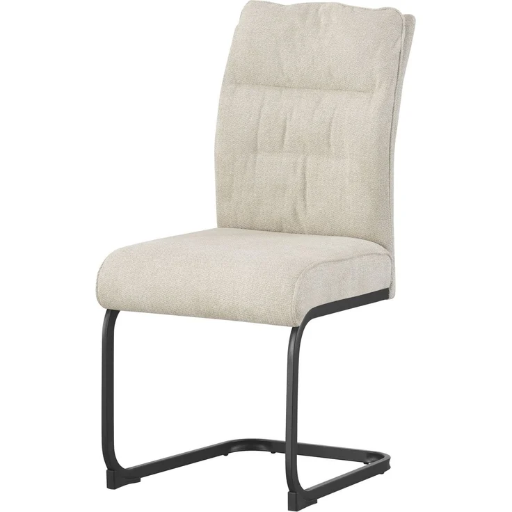 Schwinger-Stuhl 2er Set Rom Stühle in Creme - gemütliches Design - B/H/T: 47x94x61 cm – Bild 4