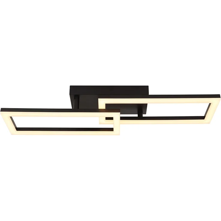 LED Deckenleuchte, schwarz, opal, L 61,4 cm – Bild 5