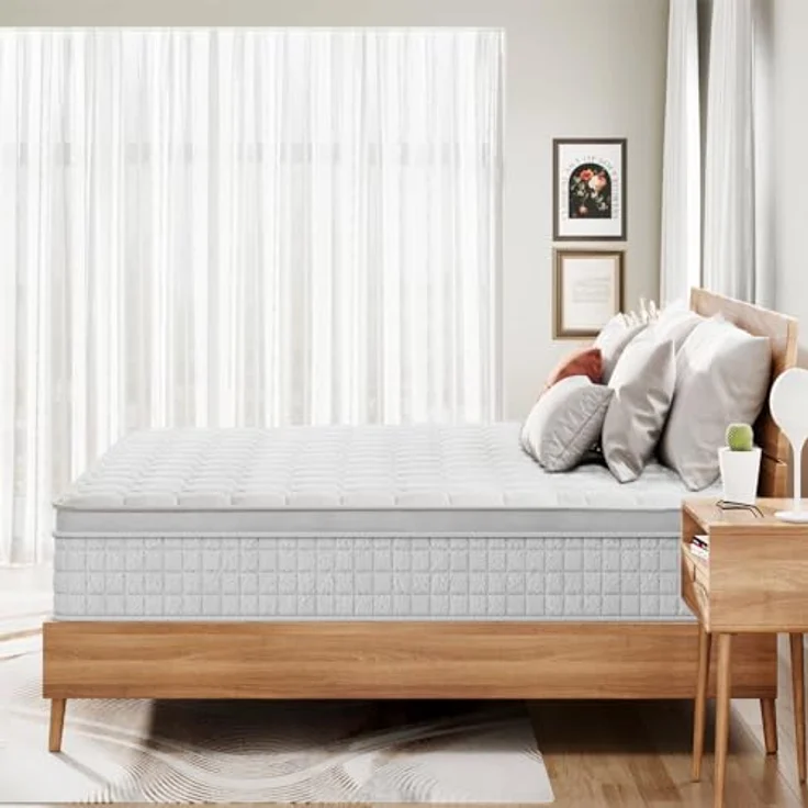 Vesgantti Hybridmatratze 120x200, H3 7-Zonen Druckentlastung Orthopädische Matratze, Taschenfederkernmatratze Oeko-TEX Zertifiziert, atmungsaktiv (30 cm Tight Top, weiß)‌ – Bild 7
