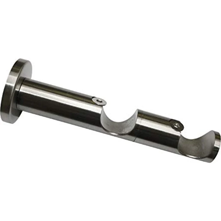 Gardinia Kombiträger für Wand Windsor für Ø 25 mm Edelstahl – Bild 1