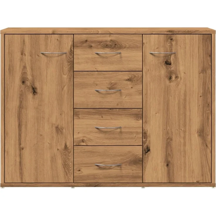 vidaXL Sideboard Artisan-Eiche 88x30x64 cm Holzwerkstoff 855893 – Bild 3