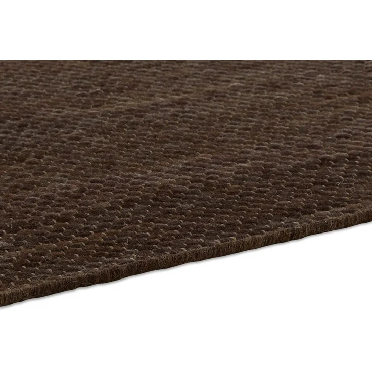 TaraCarpet Wollteppich TaraCarpet Bern Modern fürs Wohnzimmer Schlafzimmer Esszimmer Wolltep, rechteckig, Höhe: 5 mm, Wollteppich braun Wohnzimmer Schlafzimmer Esszimmer Flur ca 160x230 – Bild 4