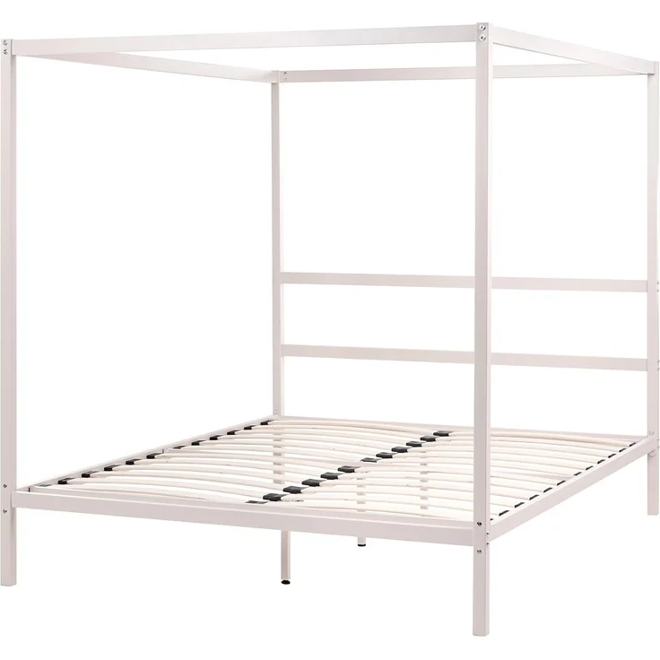 Himmelbett Metall LESTARDS 160 x 200 cm Hellbeige – Bild 4