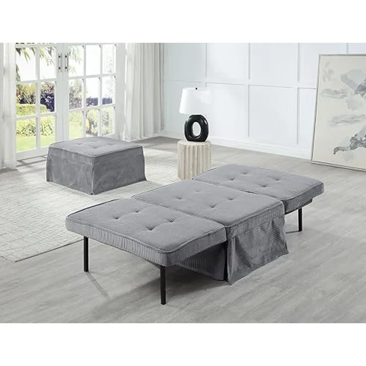 ATLANTIC home collection Schlafsofa Finn, wandelbar zum Loungesessel, Relaxliege und Gästebett, inkl. Kissen – Bild 5
