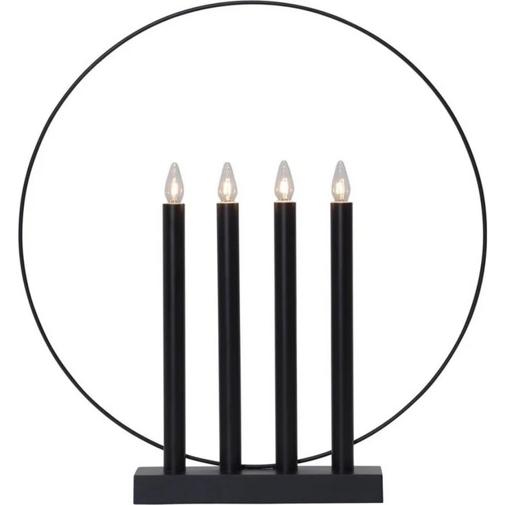 STAR TRADING Fensterleuchter Fensterleuchter Glory Kerzenleuchter 4flammig 45cm Schalter, Glühlampe – Bild 1