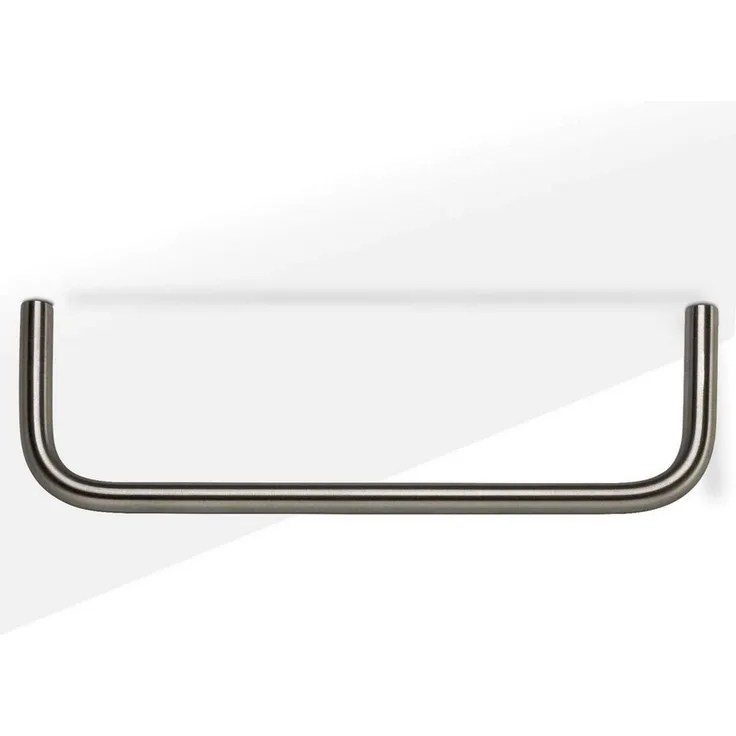 SO-TECH® Garderobenstange Kleiderstange U-Form echt Edelstahl Durchmesser 12 mm, Länge 730 mm, Edelstahl gebürstet