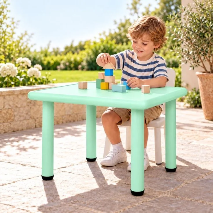 Relaxdays Kindertisch Indoor & Outdoor – Bild 5